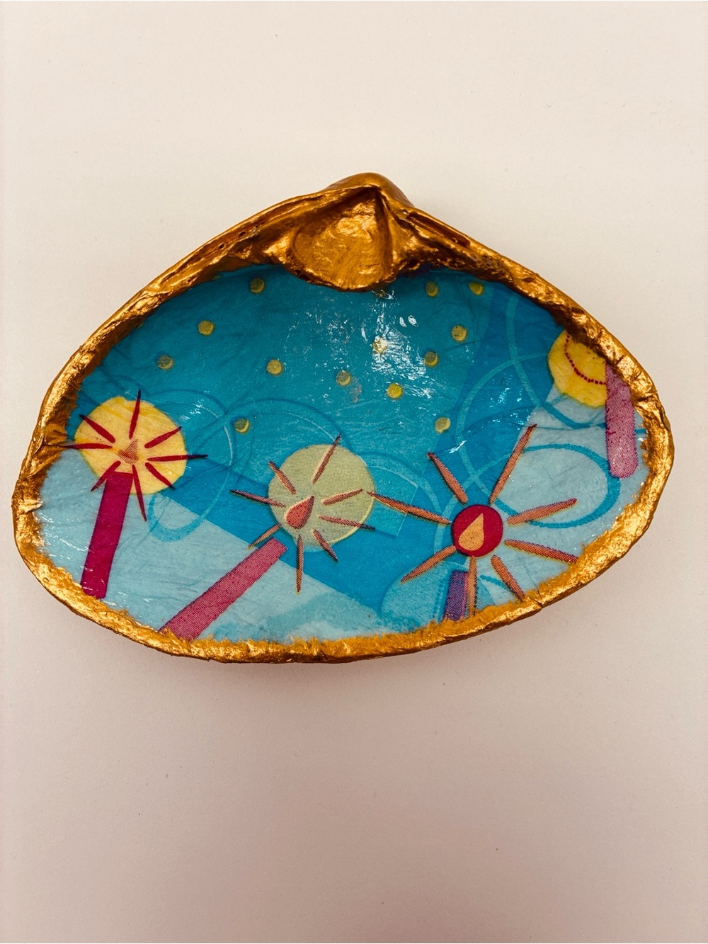 Handcrafted Candle Celebration Trinket Shell Decoration Dish